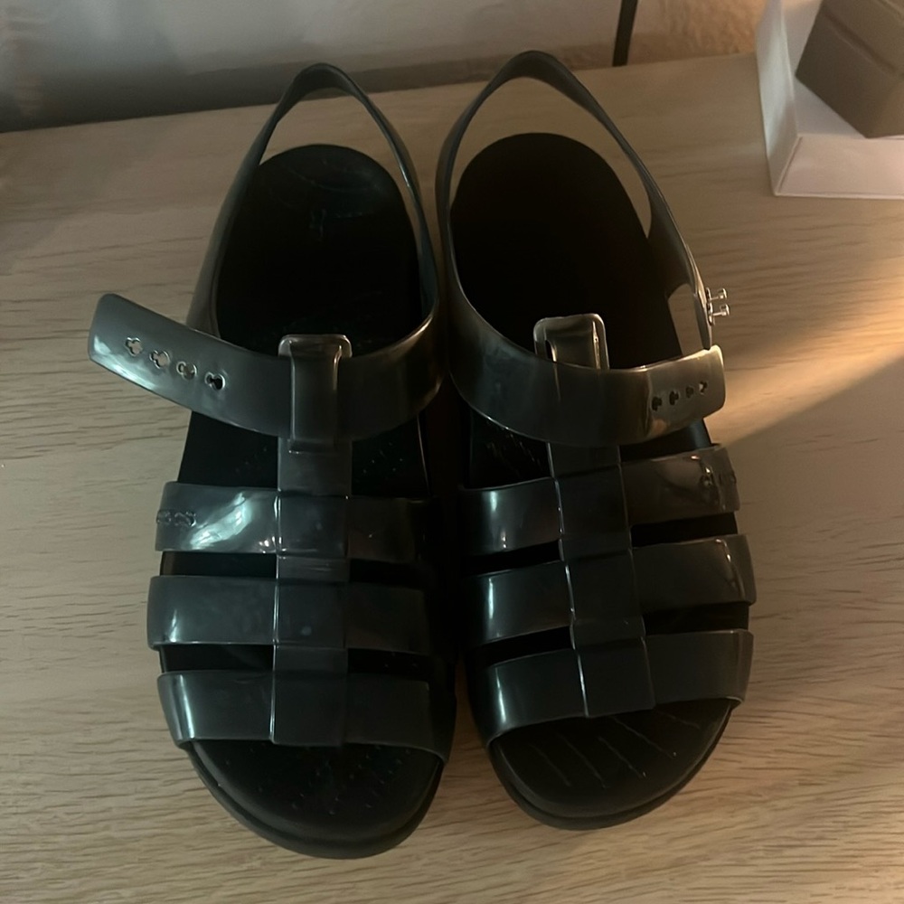 Crocs Fisherman Sandal black SZ 8